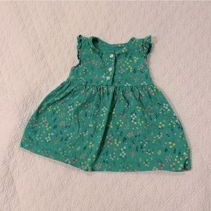 4/$20 Green Flower Dress size 6 months